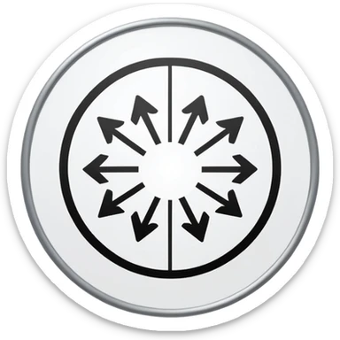 Minimalistic flat vector icon, iOS style, thin black contour on white background. Circular arrows forming a loop with small task board inside. Clean, no text, no shadows sticker