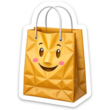 empty shoping bag sticker