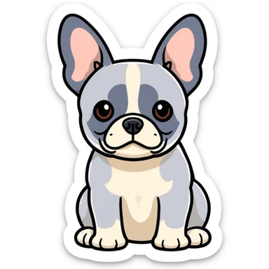 French bulldog  sticker