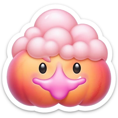 🍑+💨 fart sticker