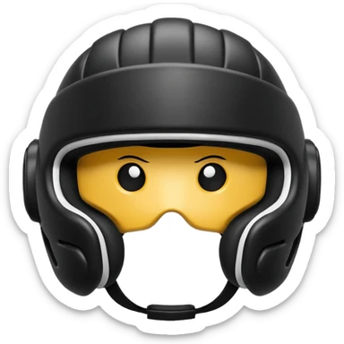 MMA headgear object icon, protective sparring helmet, padded texture, 3D cartoon, mobile game icon style, centered, clean background, no text, no watermark sticker