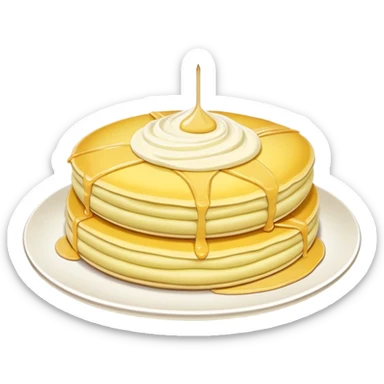 Chinese durian pancake, yellow pastry with cream filling sticker