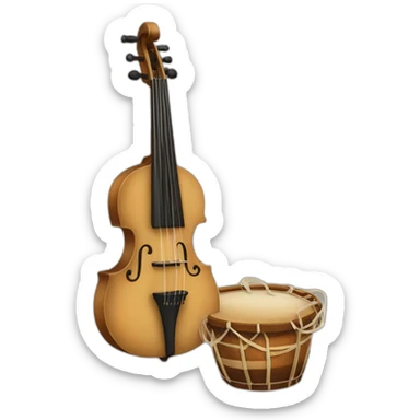 Erlandskian Ktralamsh String alto  Instrument Ethnic sticker