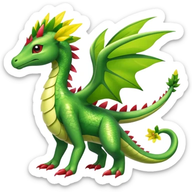 Shiny Exotic Flygon-Shaymin-Meganium-Hybrid-Creature sticker