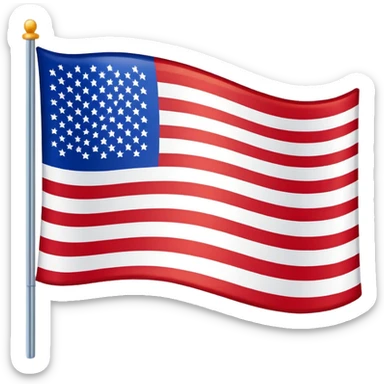 usa flag sticker