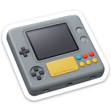 handheld console 1990s sticker