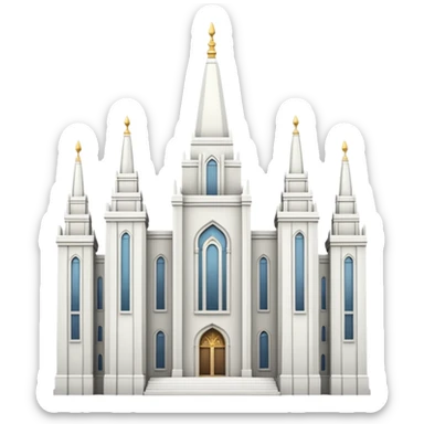 mormon temple sticker