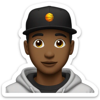 adolescentecon gorra nba negra cerrada al reves y remera negra oversize lisa sticker