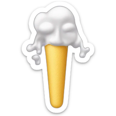 Q tip taking a good amount of ear wax out of a ear  sticker