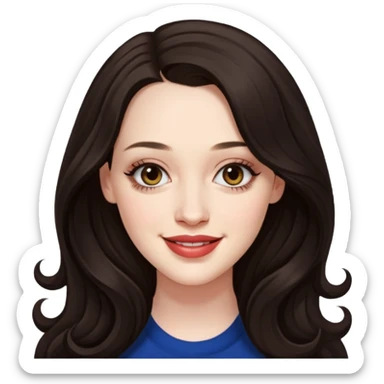 Kat Dennings real image sticker