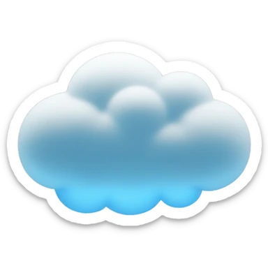 a cloud within the blockchain sticker