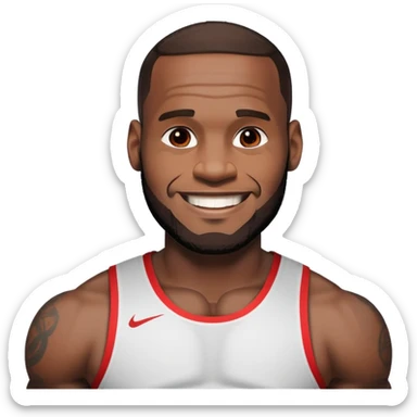 lebron james gooning sticker