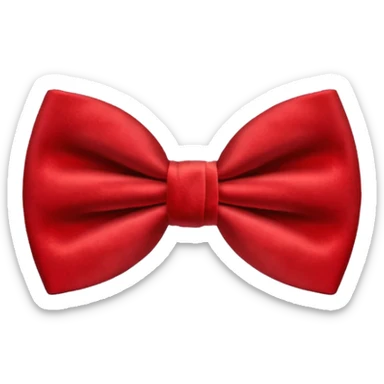 Papillon morbido rosso sticker