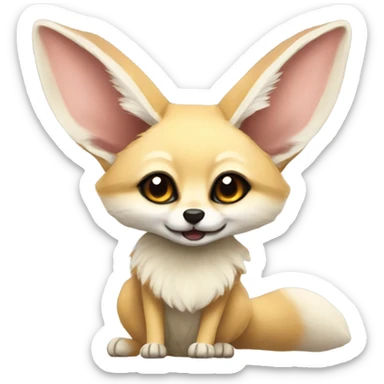 cute fennec sticker