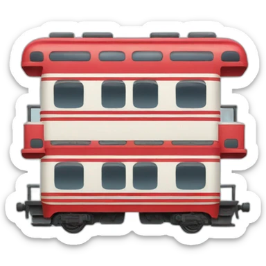 double decker train sticker