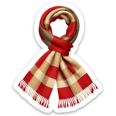 burberry scarf sticker