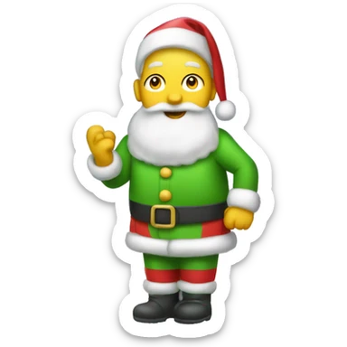Really big and tall and well lit up Christmas tree emoji sticker