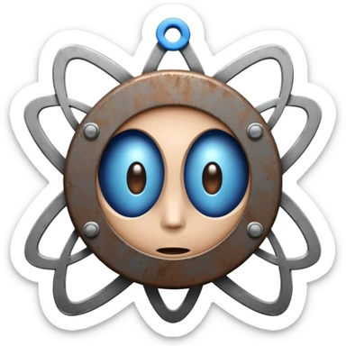 I want atom from reel steel that has gray body with black screen and blue eyes and a brown top sticker