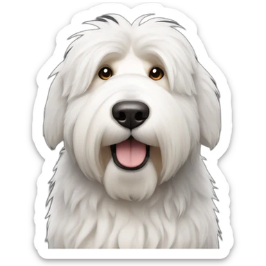 Dog old english sheepdog full-body sticker