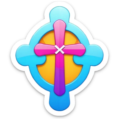 can you generate me a logo for something called second service and it's a cool christian gathering (where Sunday faith meets Saturday energy) sticker