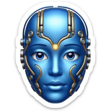 A papet scriming AI AI sticker