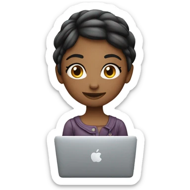 MacBook ￼girl  sticker