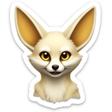 Evil fennec sticker