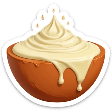 Un primer plano fotorrealista de un trozo de manteca de Karité pura, con una gota de aceite esencial cayendo lentamente. Colores: crema, terracota y toques de verde oliva. Enfoque suave. sticker