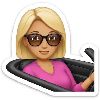 Stikers of mom which is a bit old and is relax and I will put her in a car sticker