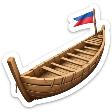 philippine local island boat with two logs on the side sticker