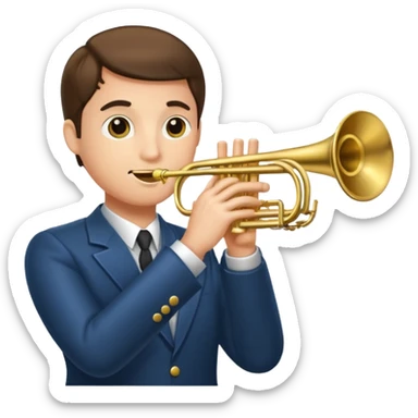 Trumpeting sticker