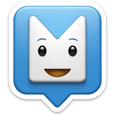 I want a blue background and a white checkmark inside it emoji which I will call the "Fake Roblox Verified Badge Emoji" and the blue background should be square and it should be the "🟦" emoji being the background sticker