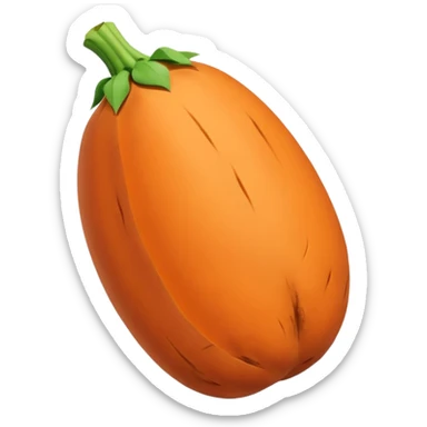 pointy sweet potato no green part sticker