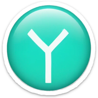 A cyan circle wit a white tick inside sticker