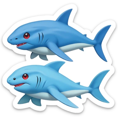 Amaura-Gible-Pupitar-Pokémon (full body) sticker