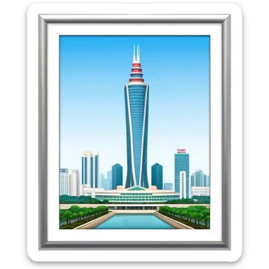 the bitexco tower in ho chi minh city sticker