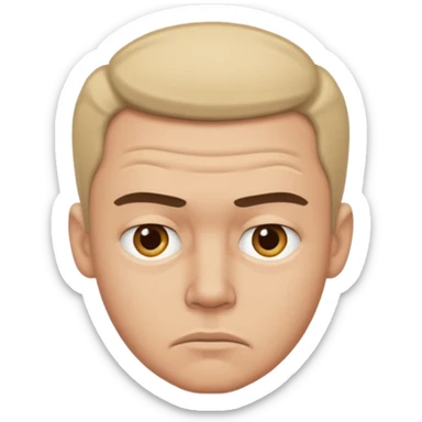 Guy with doubts sticker