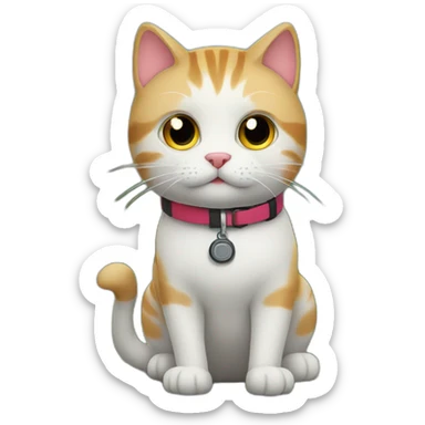 cat on a hike sticker