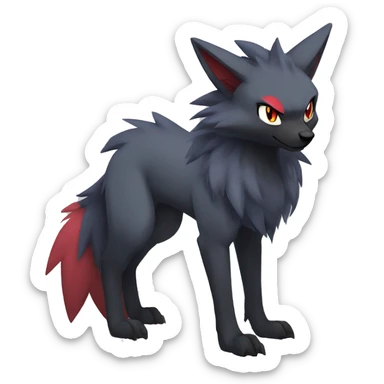 Zoroark-Mightyena-Zorua full body sticker