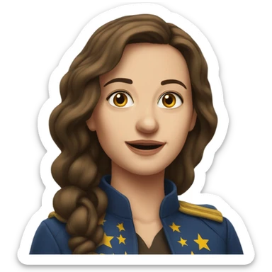 super realistic Kaya Kallas European Union sticker