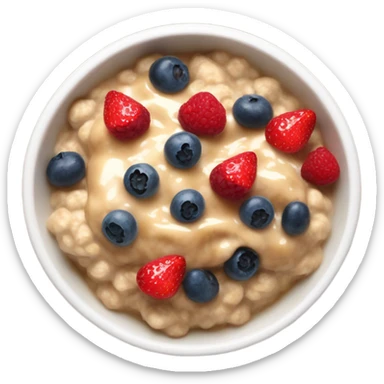 sticky toffee berries oatmeal sticker