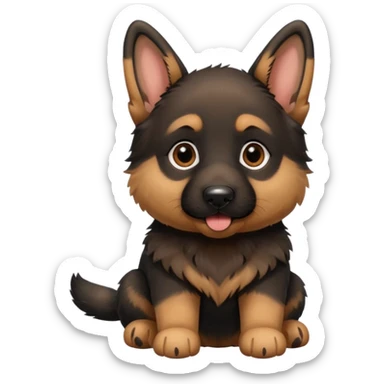 german shepard puppy sticker
