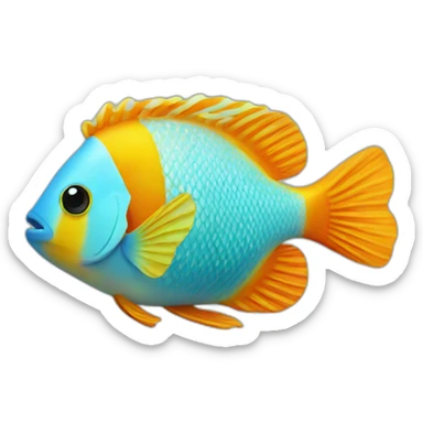 Tropic fish sticker