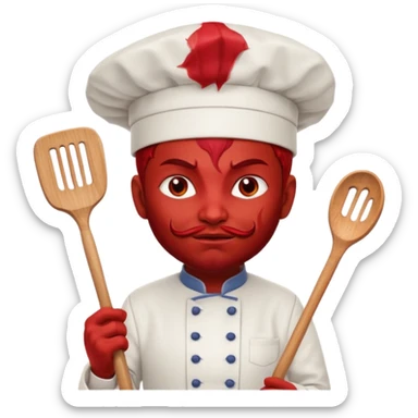 LUCIFER CHEF DEVIL ATTITUDE MORE sticker