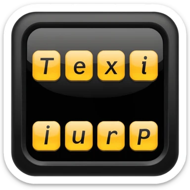 Text input with bold and italics buttons sticker