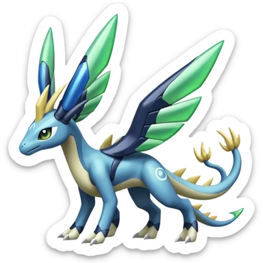 Meloetta-Zygarde-Cresselia-Palkia-Dialga-Electrike-Manectric-Fakémon-fusion, full body sticker
