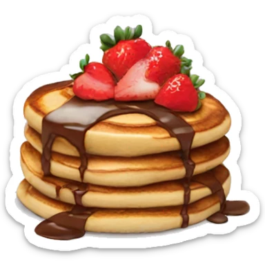 Nutella strawberry pancake sticker