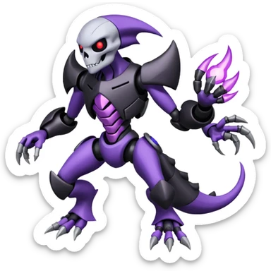 Duskull-Darkrai-Genesect-Fakémon-fusion (full body) sticker