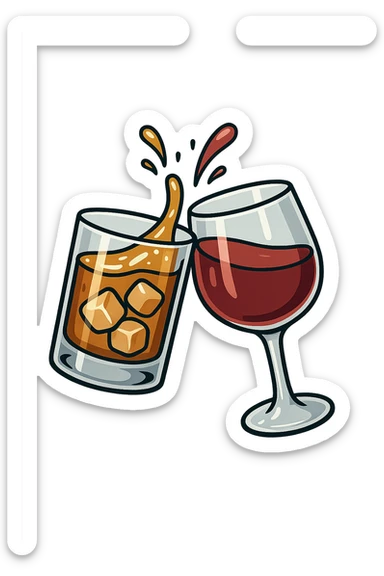 2 drink che fanno brindisi sticker