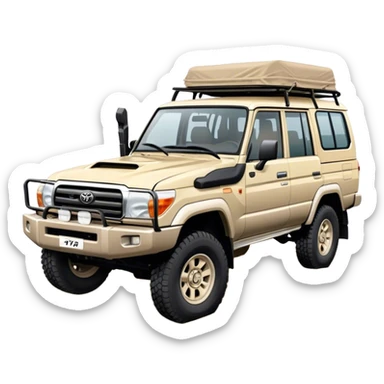 landcruiser 79 series - Toyota (Model Year: 2008) (Iconic colour: sand) sticker